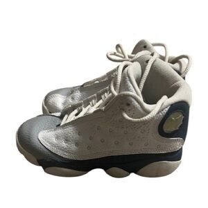 Kids Jordan White and Navy Shoes - Comfortable Everyday Sneakers